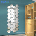 diy s-shaped 3d acrylic pet acrylic mirror sticker wall sticker